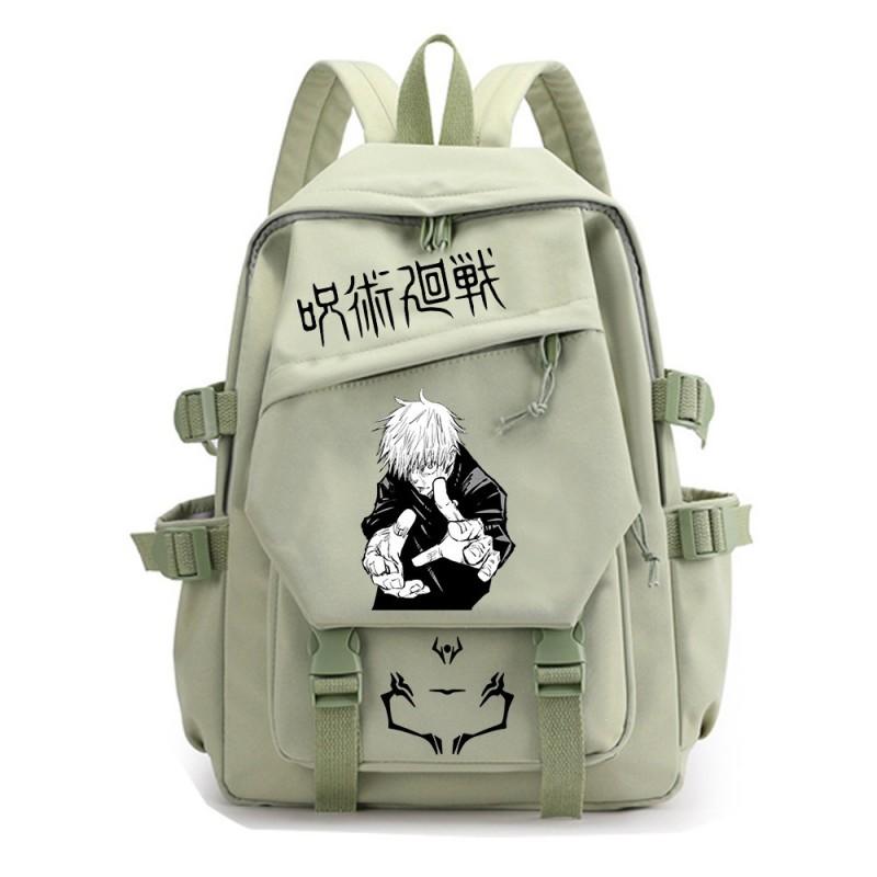 Jujutsu Kaisen Anime School Backpack Teens - Durable Nylon Dual-Strap Bag With Ergonomic Back Panel Unisex Campus Travel