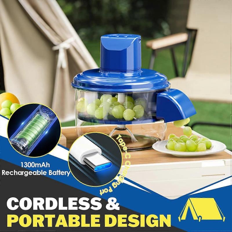 Electric Peeling Machine for Grape, Rechargeable Small Fruit and Vegetable Automatic Peeler, Quick Peeling Machine for Home, Camping and Businesses