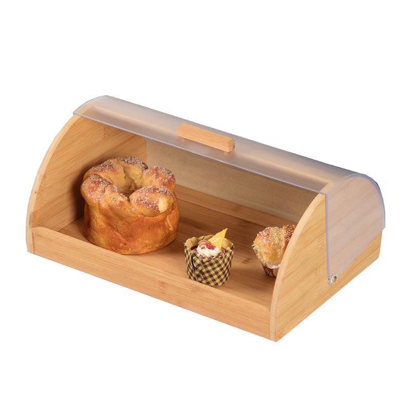 Bamboo Pastry Organizer with Acrylic Lid