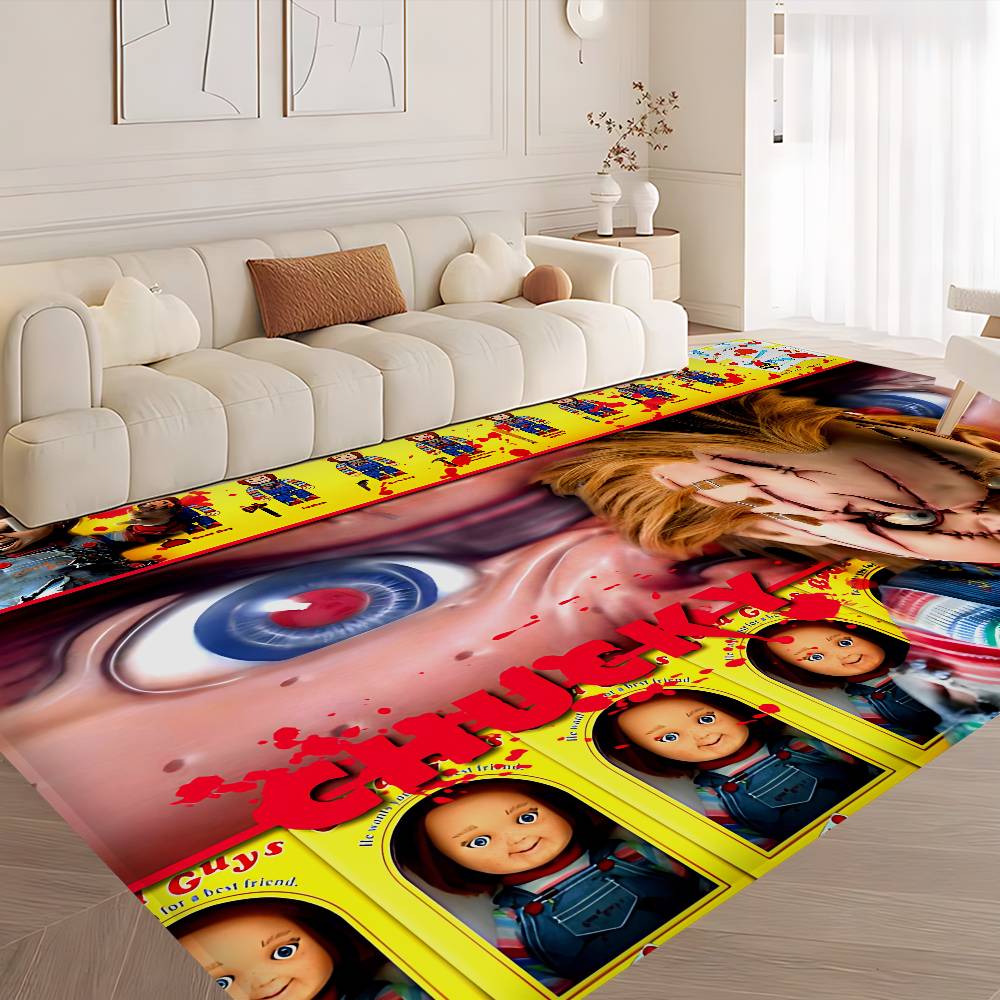 Horror Doll Chucky Cartoon Entrance Door Mat Nordic Style Home Doormat Bathroom-Toilet Mats Bedroom Hotel Decor Mat