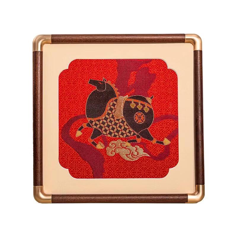 Wanshili Divine Steed Silk Brocade Ornament