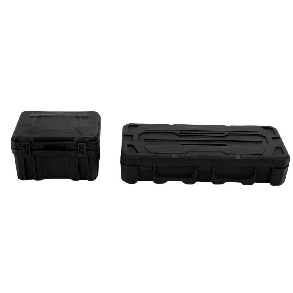 RC Car Luggage Case and Tool Box Set High Simulation RC Storage Box with Sticker for Decoration