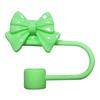Cute Bow Straw Covers Cover for 10mm Straws, Silicone Dustproof Reusable Accessories Cap, Topper Coffee Cups And Tumblers Toppers