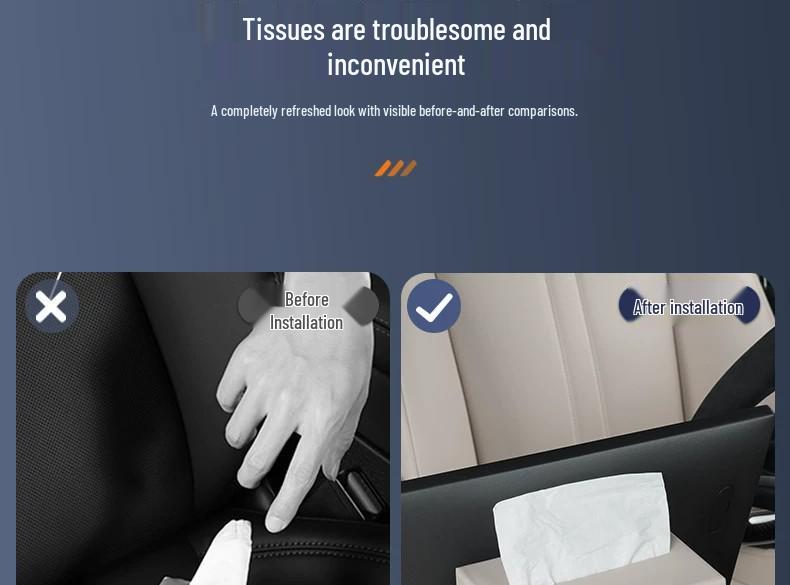 Foldable Magnetic Car Tissue Holder for Xiaomi YU7/SU7 Dashboard