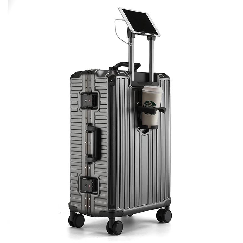 YISHIDUN Aluminum Frame PC Hardshell Spinner Luggage