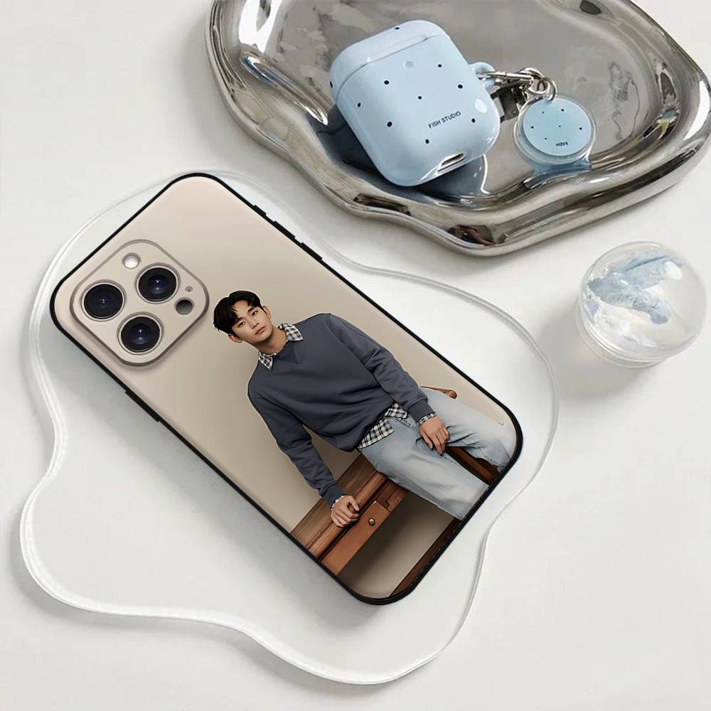 Actor K-Kim Soo H-Hyun Phone Case Phone Case For Iphone 17 16 15 11 13 14 Pro Max X Xr Xs Max 12mini Black Shell Cover Case