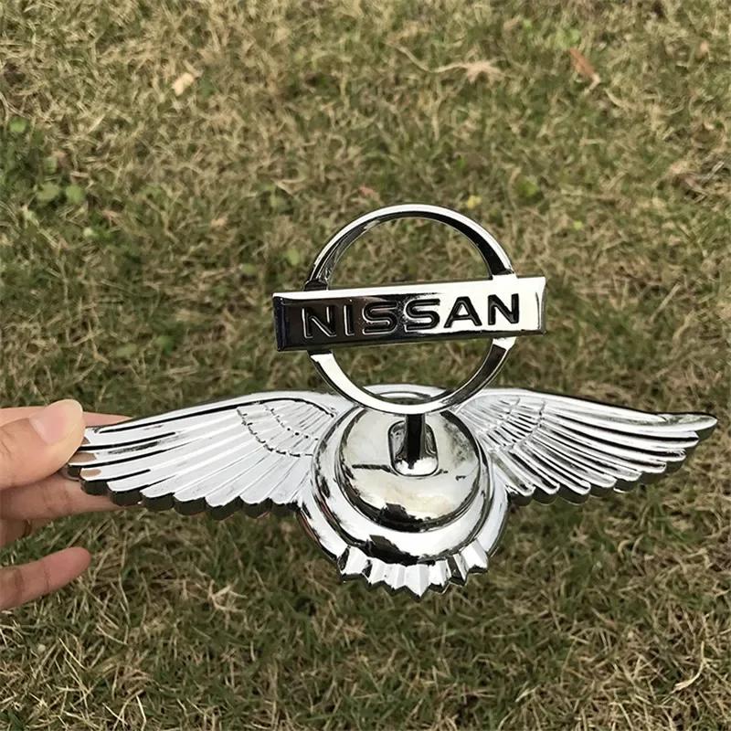 Metal Car Bonnet Front Hood Cover Sticker for Nissan X Trail T32 Tiida Navara Nismo Note Altima Almera Titan Leaf Qashqai Juke