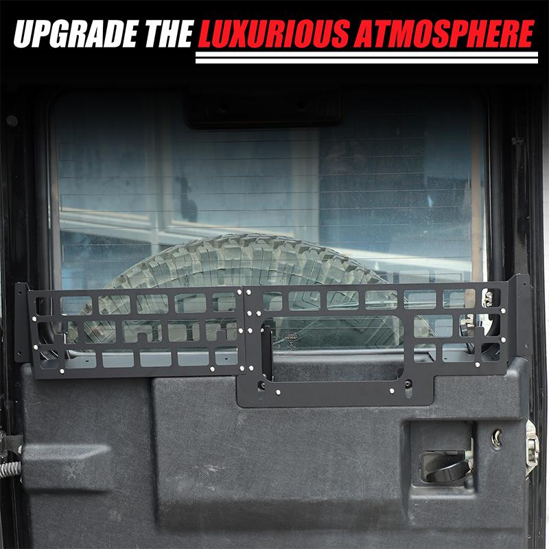 For Land Rover Defender 2004-2019 Car Tailgate Glass Window Storage Fence Bracket Storage Bracket Car Modification