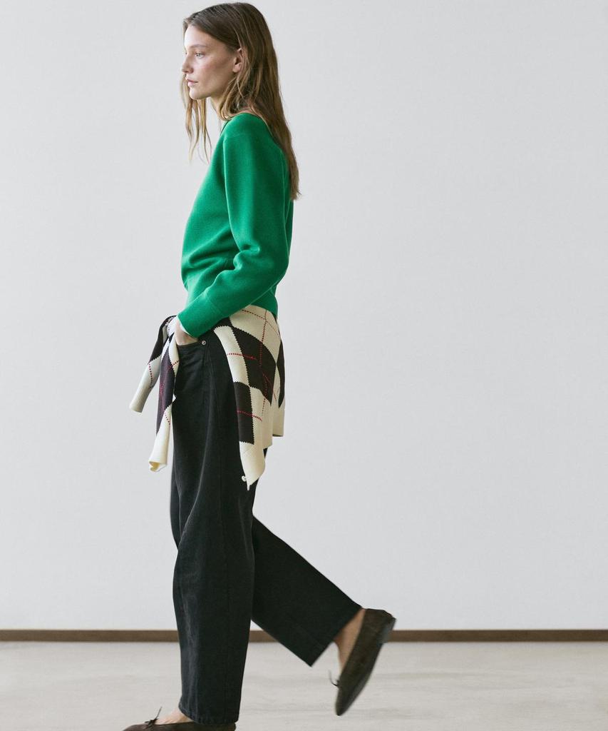 Masimodutti Cotton Blend Knit Sweater