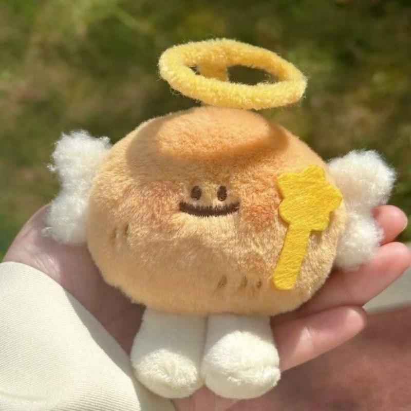 Niedliches Engel Kartoffel Plüschtier Kreativer Rucksack Schlüsselanhänger Charm Hochwertige Stoffpuppe Geschenk für Mädchen Beste Freundin Ins Style