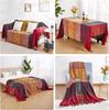 Multi-purpose Bohemian Plaid Blanket for Sofa Bed Cover Chic Decorative Blanket Boho Bedspread Sofa Cover Outdoor Picnic Blanket