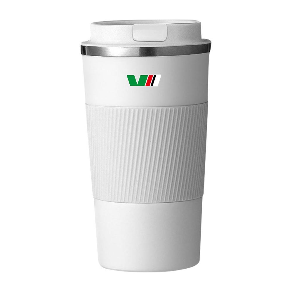 Car Thermos Cup Coffee Mug Stainless Steel Coffee Thermos Mug Badge For Skoda S VII Yeti Kamiq Kodiaq Karoq Octavia Fabia Rapid