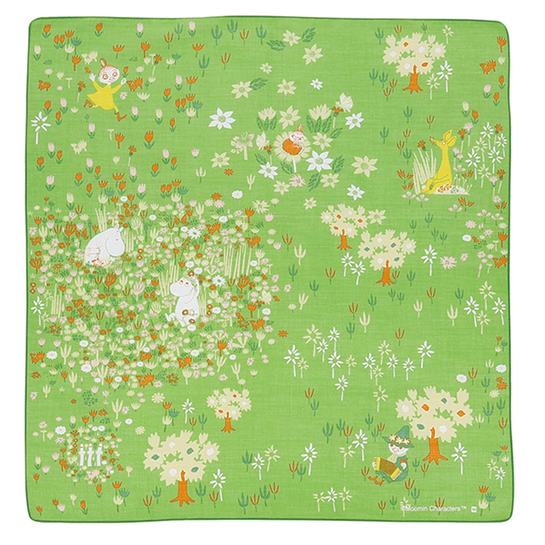 

Marushin Moomin Handkerchief Kukka Nordic Moomin Valley Stylish and Cute Hand Hand 1405040400 Talha, Design, Handkerchief, Towel, Tenugui, Furoshiki,