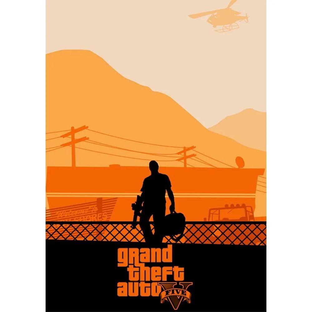 Grand Theft Auto GTA Metal Tin Sign Retro Game Wall Art 30x20cm