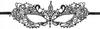 Venetian Eye Mask Black Lace Elegant Carnival Hen Party Retro