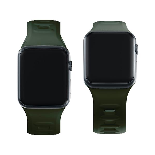 Pasek Silikonowy 3Mk Silicone Watch Strap Do Apple Watch 42/44/45/49Mm Ciemnozielony