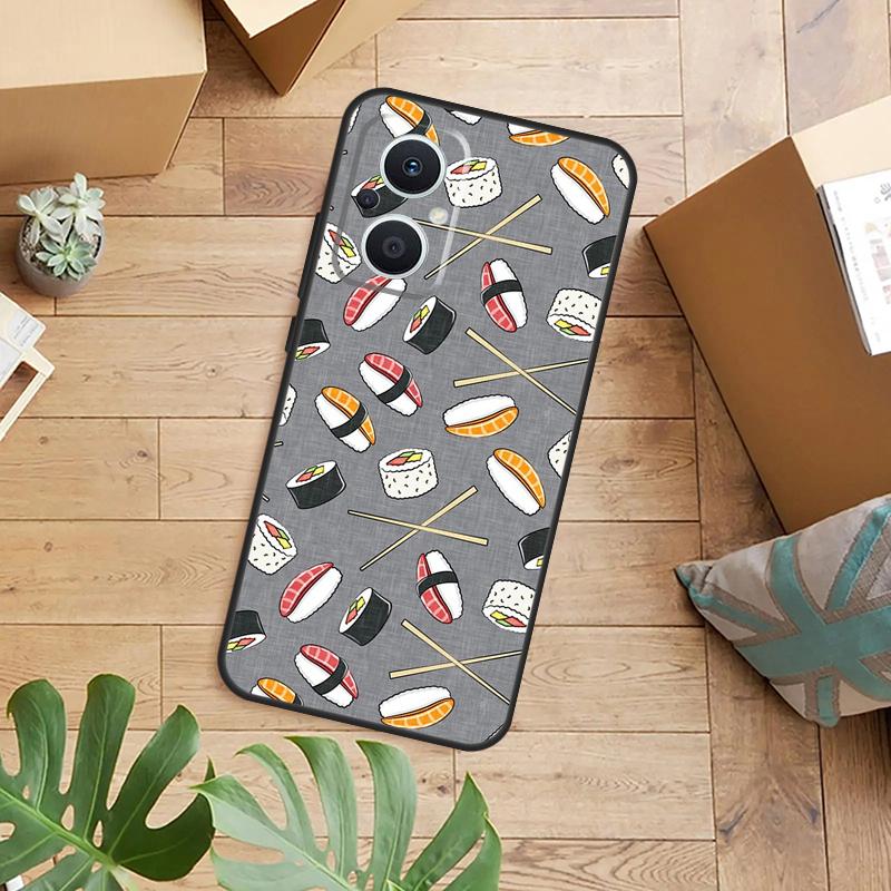 Japanese Sushi Food Phone Case For OPPO Reno 14 13 12 11 F 10 Pro 8T 8 Lite OPPO Find X9 X8 X6 X5 Pro Back Cover