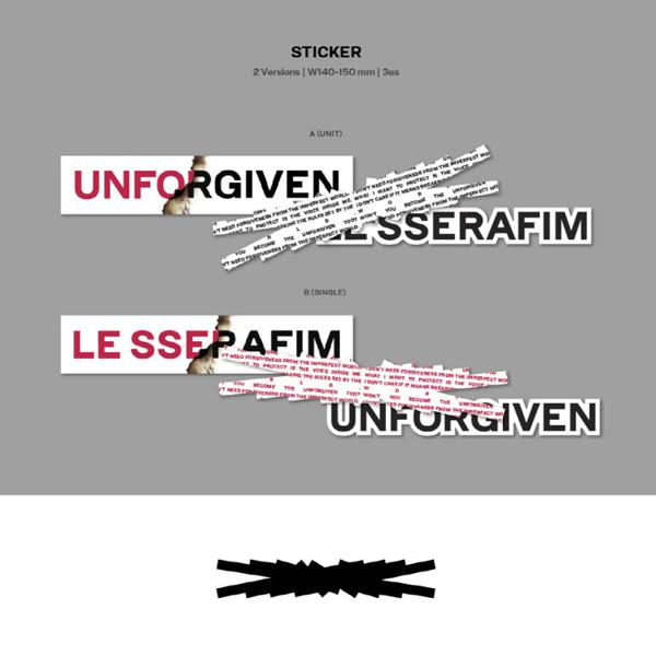 LE SSERAFIM אלבום האולפן הראשון 'UNForGIVEN' (אלבומי WEVERSE Ver.) (אקראי, סט)