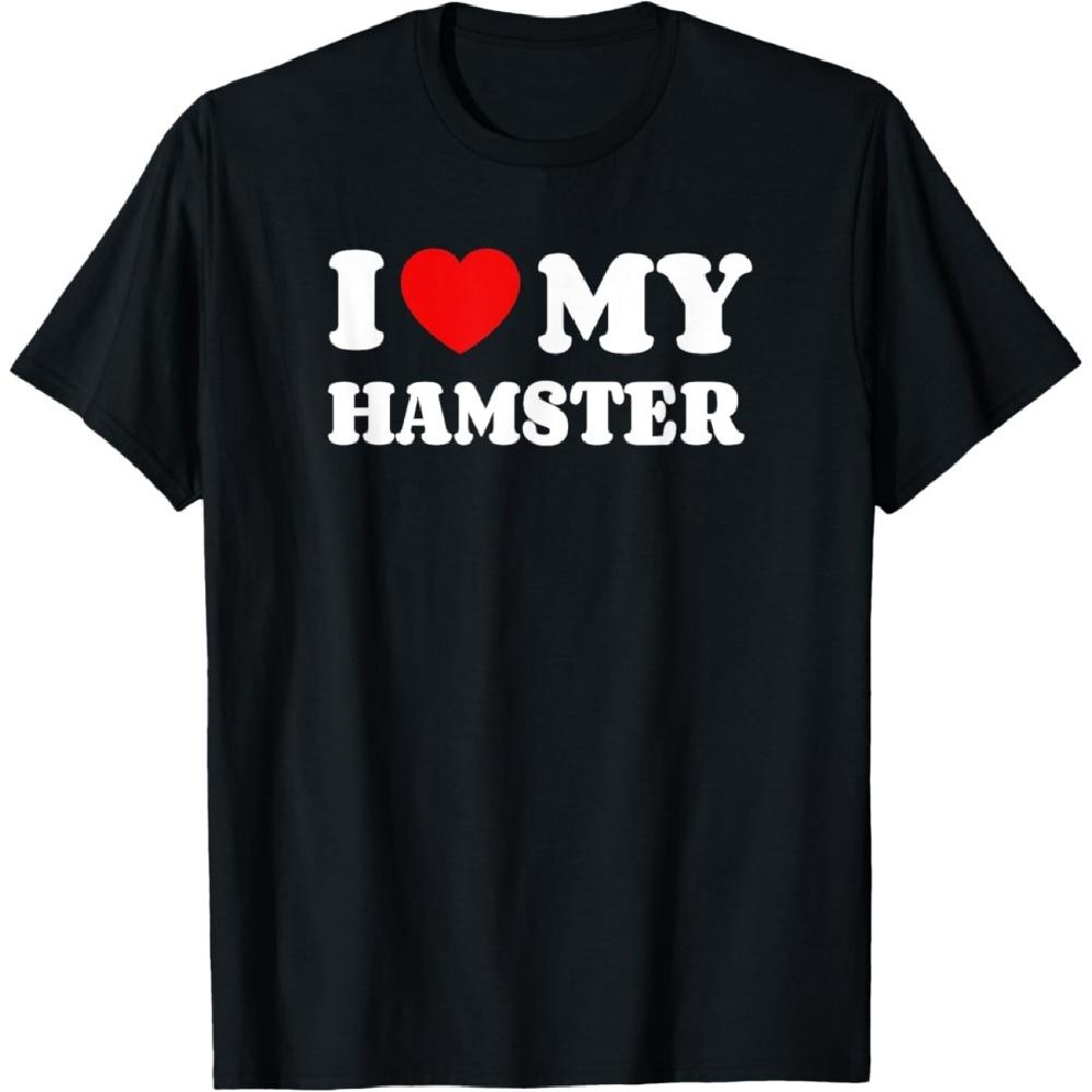 

I Love My Hamster Heart T-Shirt XXXXXL чорний