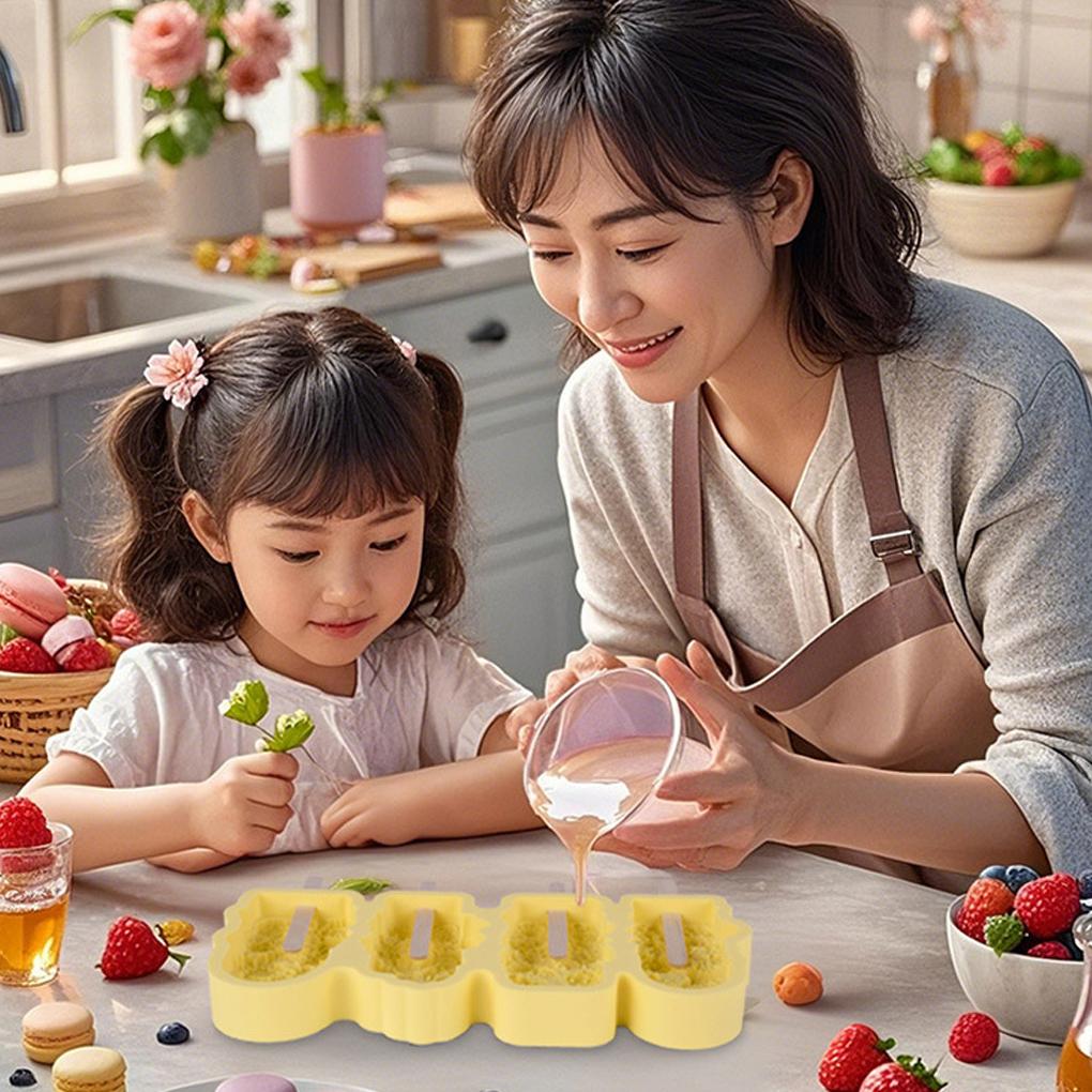 Flower Ice Cream Mold For Homemade Treats Ice Cream Popsicles Molds Ice Cream Molds