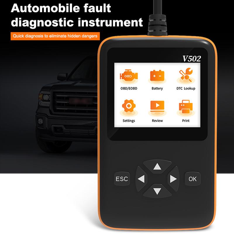 

V502 9V-36V Car Fault Code Reader ELM327 OBD2 Automobile Vehicle Engine Diagnostic Tool Type A