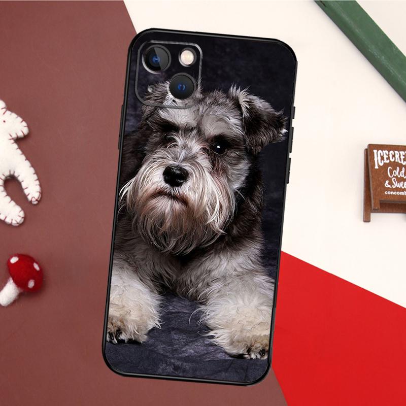 Schnauzer Puppy Dog Case For iPhone 13 Pro Max 16 15 11 12 14 17 Pro Max mini 15 16 Plus 16e 17 Air Back Cover