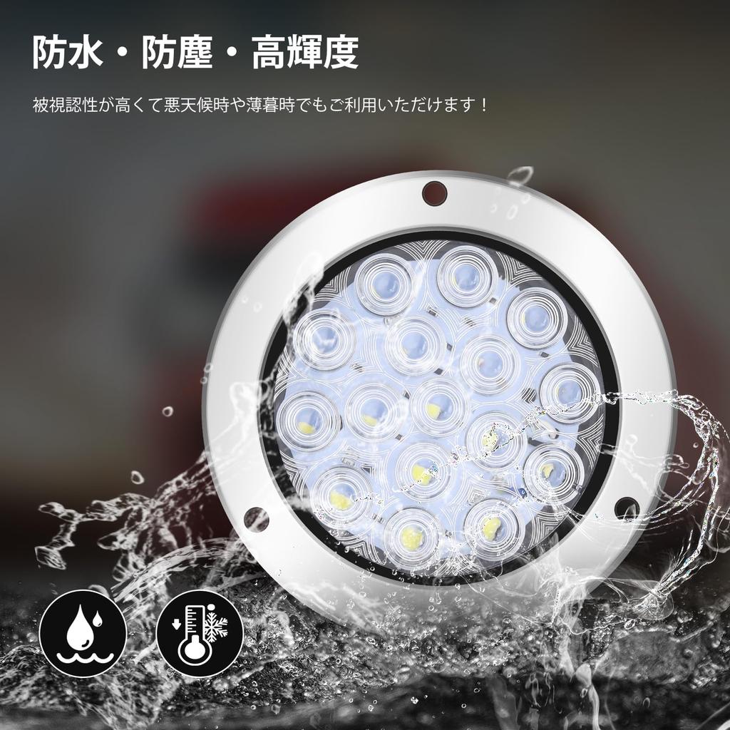 Ygmylandbb LED Truck Tail Lamp Trailer Tail Light 24V Back Lamp Universal Round Truck