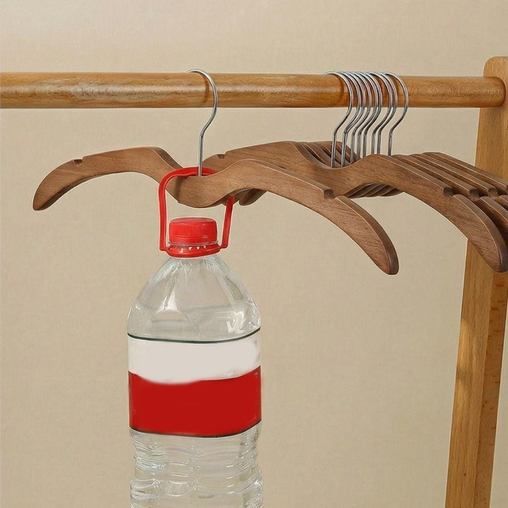 2pcs Space Saving Clothes Drying Rack Shoulder Protecting Garment Hanger  Hotel