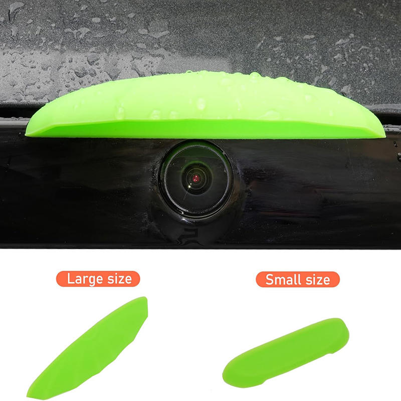 Capa Criativa Anti-Chuva para Câmera Traseira de Carro Silicone Universal Proteção contra Chuva e Sujeira