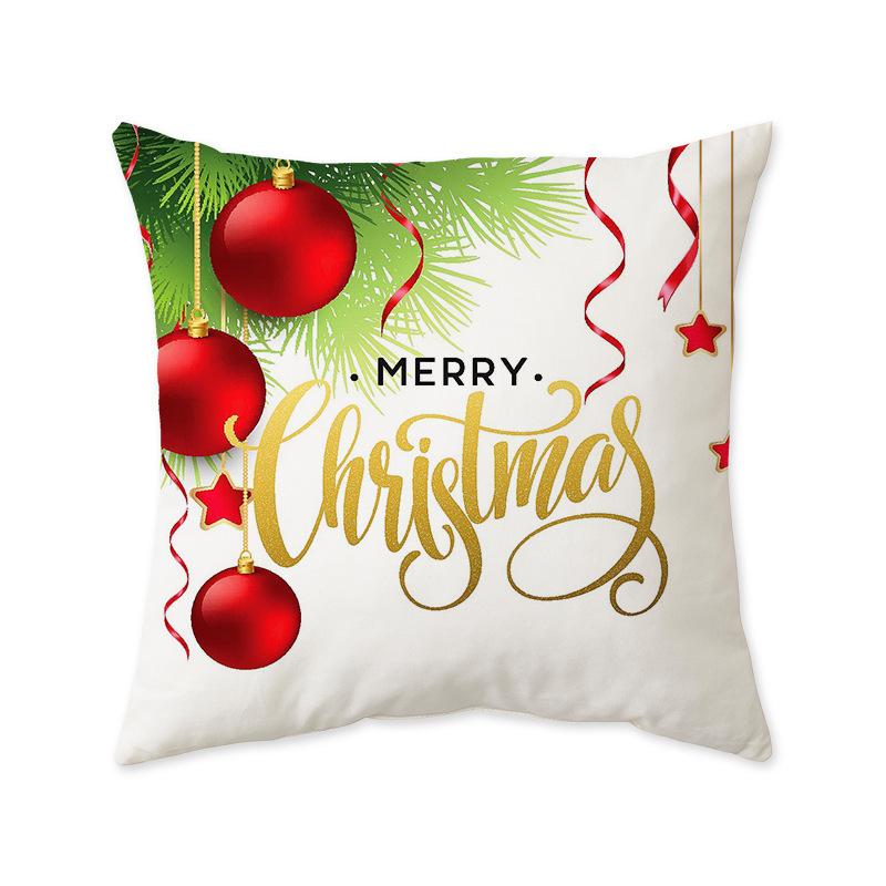 Christmas Festive Cushion Pillow Cover Ins Style Fashionable Bedroom Living Room Sofa Decorative Pillow Cover