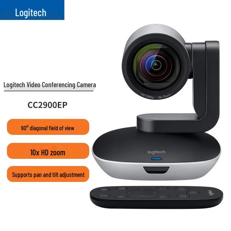 Logitech CC2900EP HD Business Webcam with Remote Control