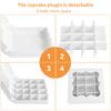 10/24Pcs Cupcake Packing Box 16-Grids Paper Bakery Boxe with Clear Window for Party Desserts Pastries Chocolates Containers New