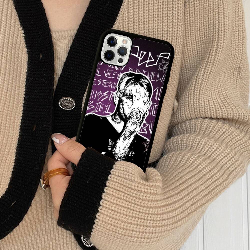 Emo Rapper Lil Peep Phone Case For IPhone 17 16 Pro Max 11 12 13 14 15 Hard PC+TPU Bracket Back Cover
