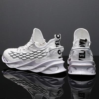 Autumn New Breathable Men's Shoes Men's Flying Woven Casual Shoes Men's Trendy Shoes Men's Fashion Sports Mesh Shoes