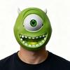 Big-eyed monster headgear Cartoon One-Eyed Green Monster Mike Mask Halloween cos Dress up props