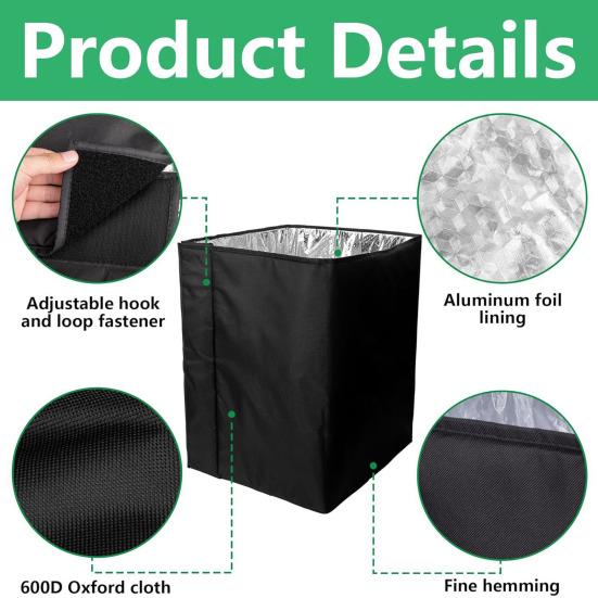Windproof 600D Oxford Cloth Honeycomb Winter Protective Cover Cozy Faux Pearl Cotton Middle Warm Bee Hive Insulation Wrap