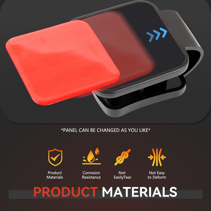 For Ford Toyota Jeep Nissan Chevrolet Ram Dodge 2'' Inch Safety Reflector Trailer Hitch Cover Tube Cap Plug Red for Receiver