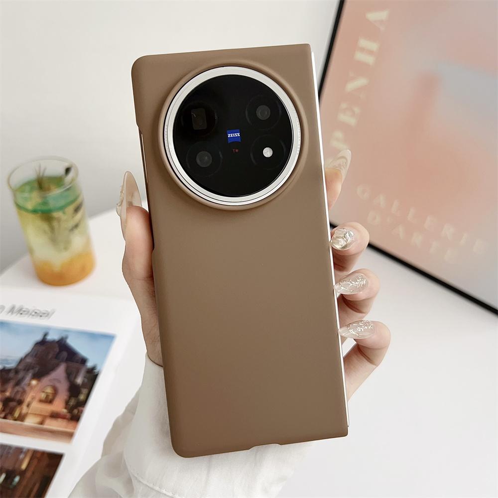 Solid Color Phone Case For VIVO X Fold 5 PC Hard Shel Ultra-Thin Protective Fold5 Back Cover
