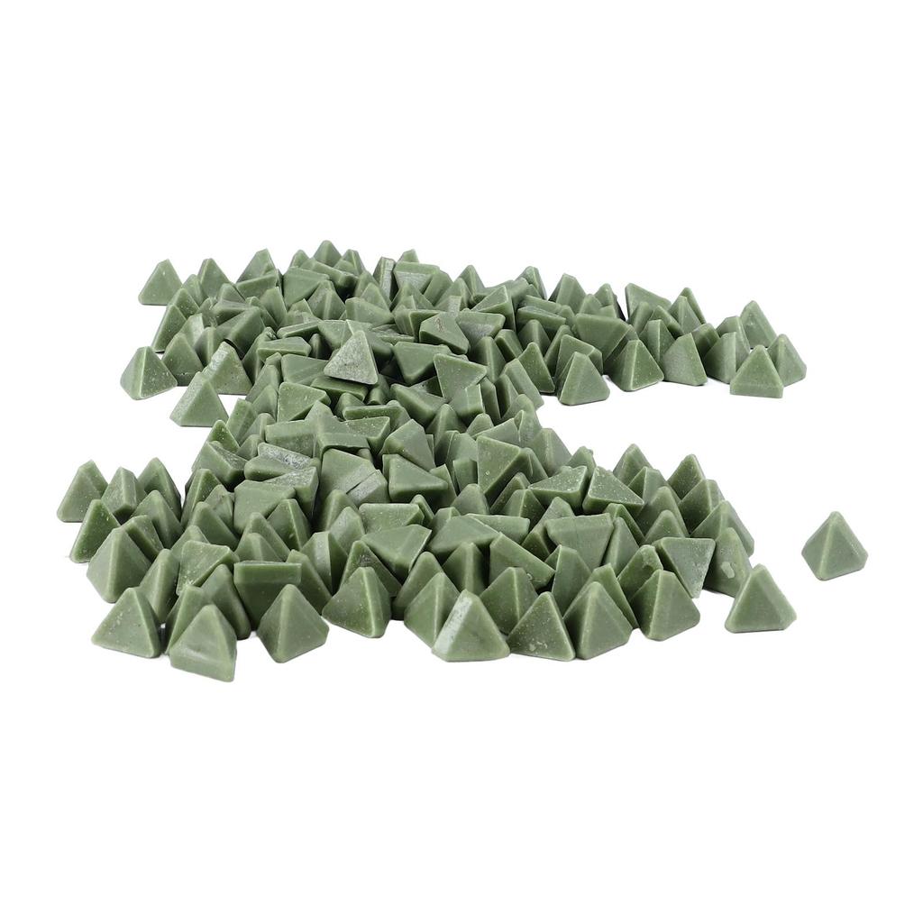 Triangle Resin Abrasive Efficient Resin Tumbling Media for Vibration Buffing Jewelry Polishing 15mm 17.6oz