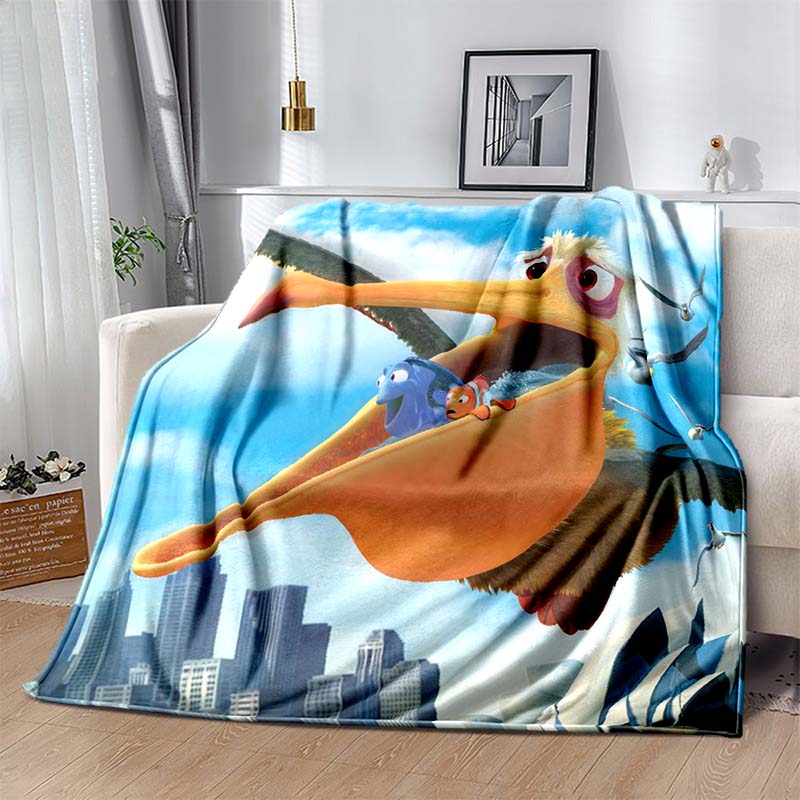 Disney Finding Nemo Pattern Blanket Warm Soft Fluffy Kids and Adult Sofa Bed Throw Blanket Outdoor Travel Camping Luxury Gifts