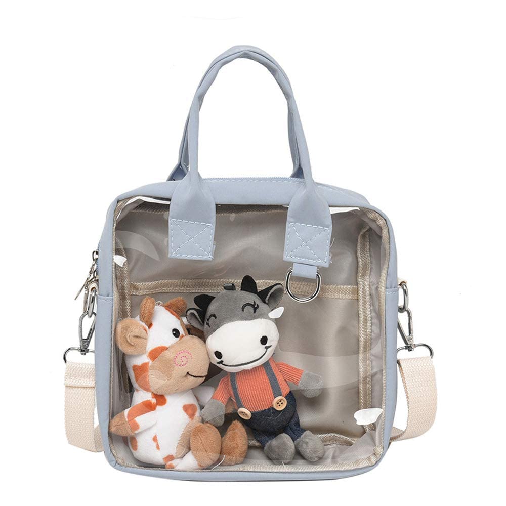 

Ita Bag Oshi Bag Сумка на плечо Витрина Сумка Чехол Кроссбоди Маленькая 3WAY Прозрачный винил Otaku Oshikatsu BAG02 [MORGEN SKY] (синий)
