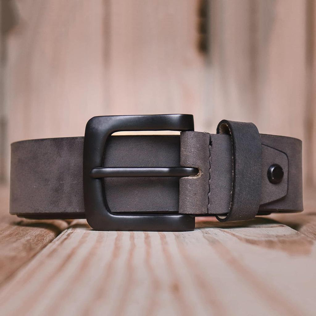 Top Grain Genuine Leather Handmade | Cowboy Belt for Men | 46 Inches Length | Adjustable Size Fits Waist 28-40 Inches