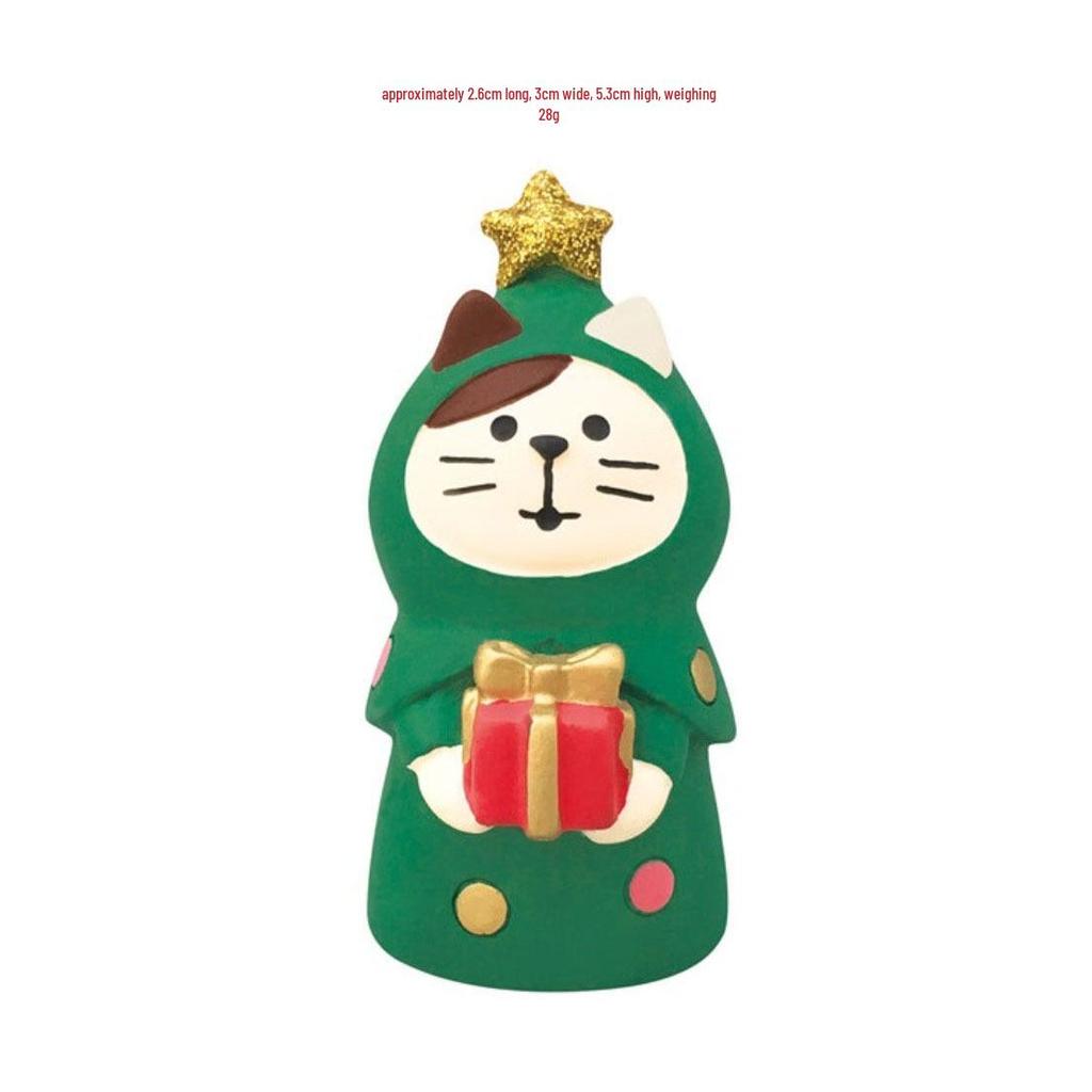 Japanese Cat Santa Claus Miniature Gifts - DIY Resin Crafts Ornaments