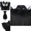Wednesday Addams Kids Dress Polyester Costume Perfect For Parties And Holidays