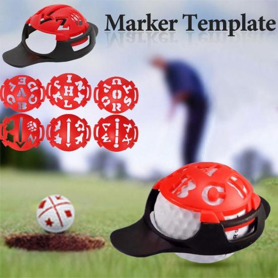 Buy 6in1 Golf Ball Marker Template Drawing Alignment Marks Sign