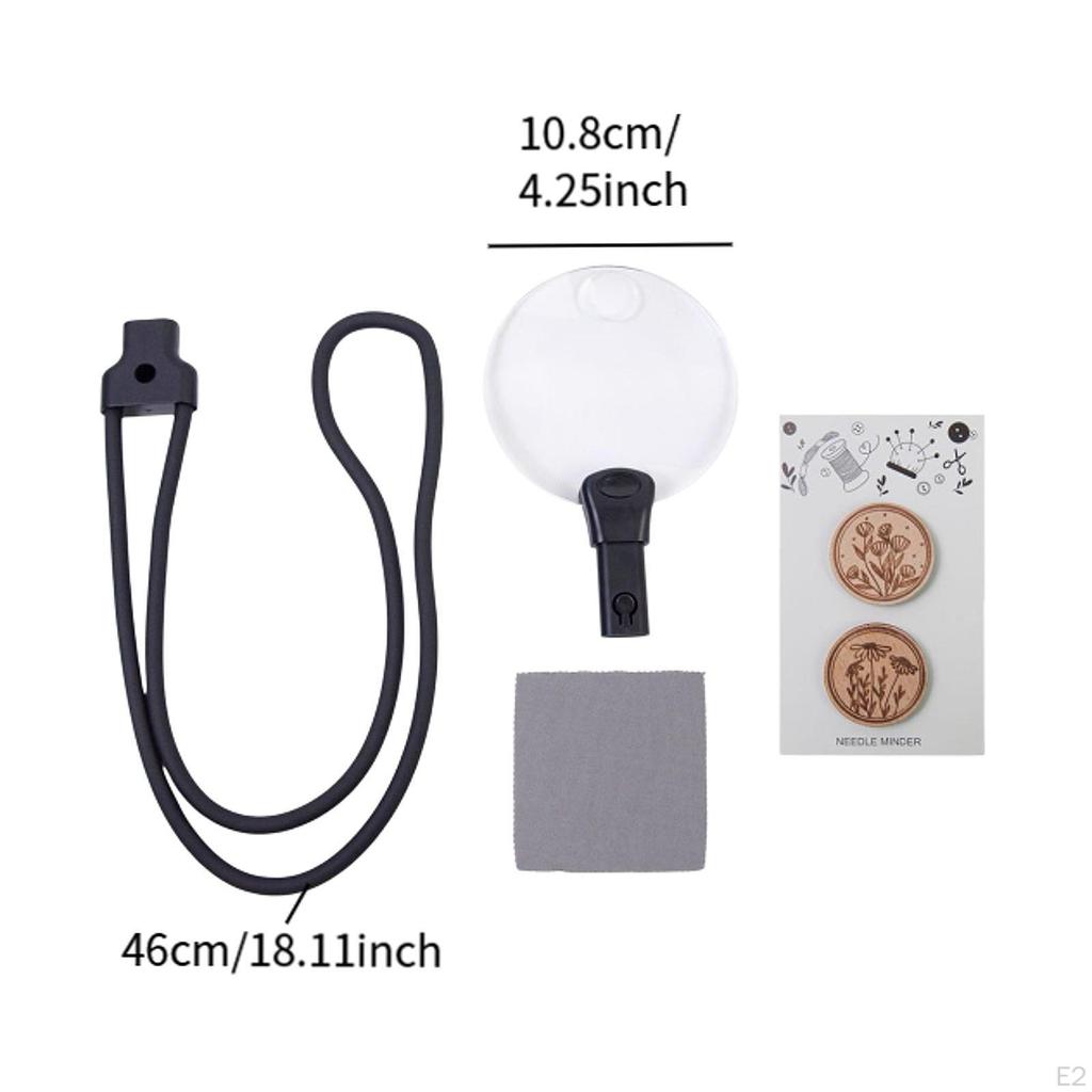 Hängende Halslupe Groß zum Lesen Praktische Handheld-Nählupe