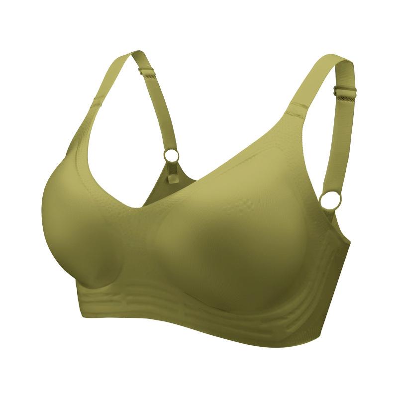 European Size Lifting Wire-free Seamless Sports Bra with Side Support