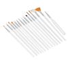 2 Set Synthetic Brush Nail Art Brushes Light Handle Fine Detail Pens  Beginner Nail Learner