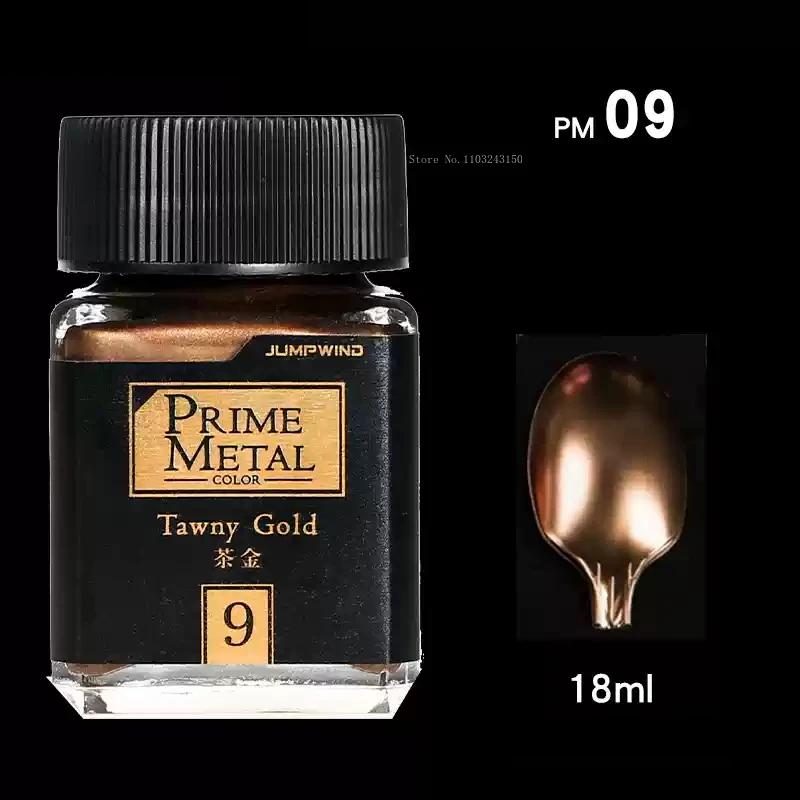 18ml Super Metal Color Series Model Paint Art Hand Cartoon Character Model Color Effect Painting Decorative Acrylic Pigment