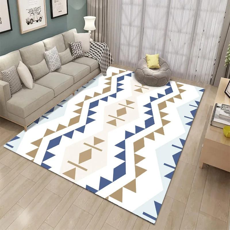 Light Luxury Simple Printed Bedroom Floor Mats Decoration Home Living Room Floor Mats